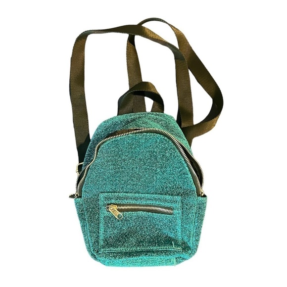 Urban Outfitters Handbags - Urban Outfitters Bedazzled Blue mini backpack